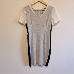 T-Shirt Dress with Pleather detail